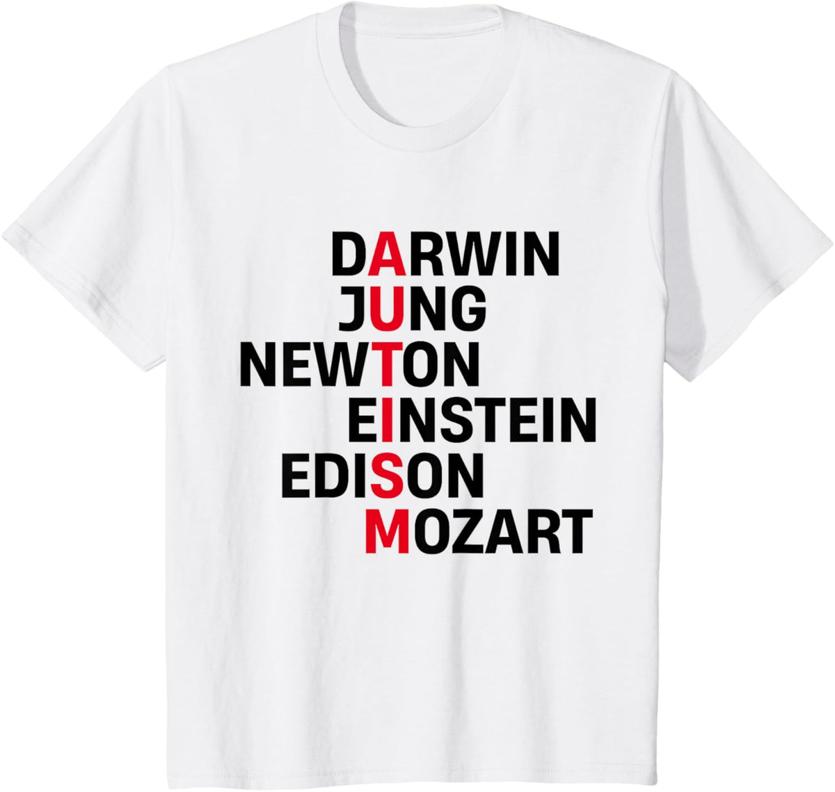 Darwin Jung Newton Einstein Edison Mozart Autism Awareness