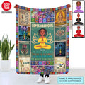 Personalized Custom Blanket - Gift For Yoga Lover - The Soul Of A Witch